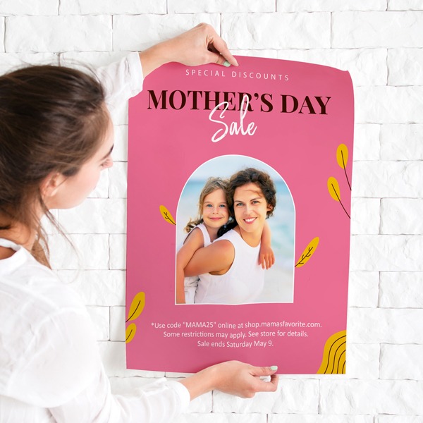 Custom printed sales poster – full-color promotional flyer designed by Huskerprint in Omaha